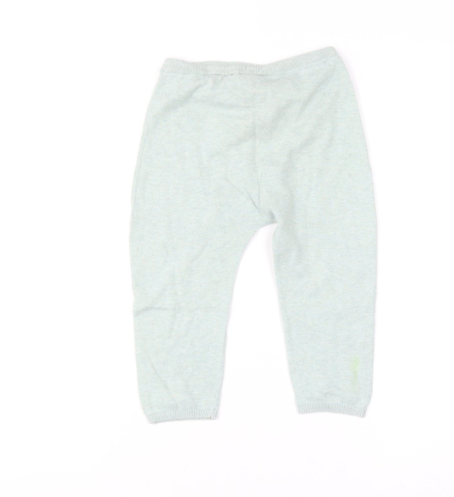H&M Boys Green 2-3 Years Jogger Trousers 100% Cotton Elastic Waist