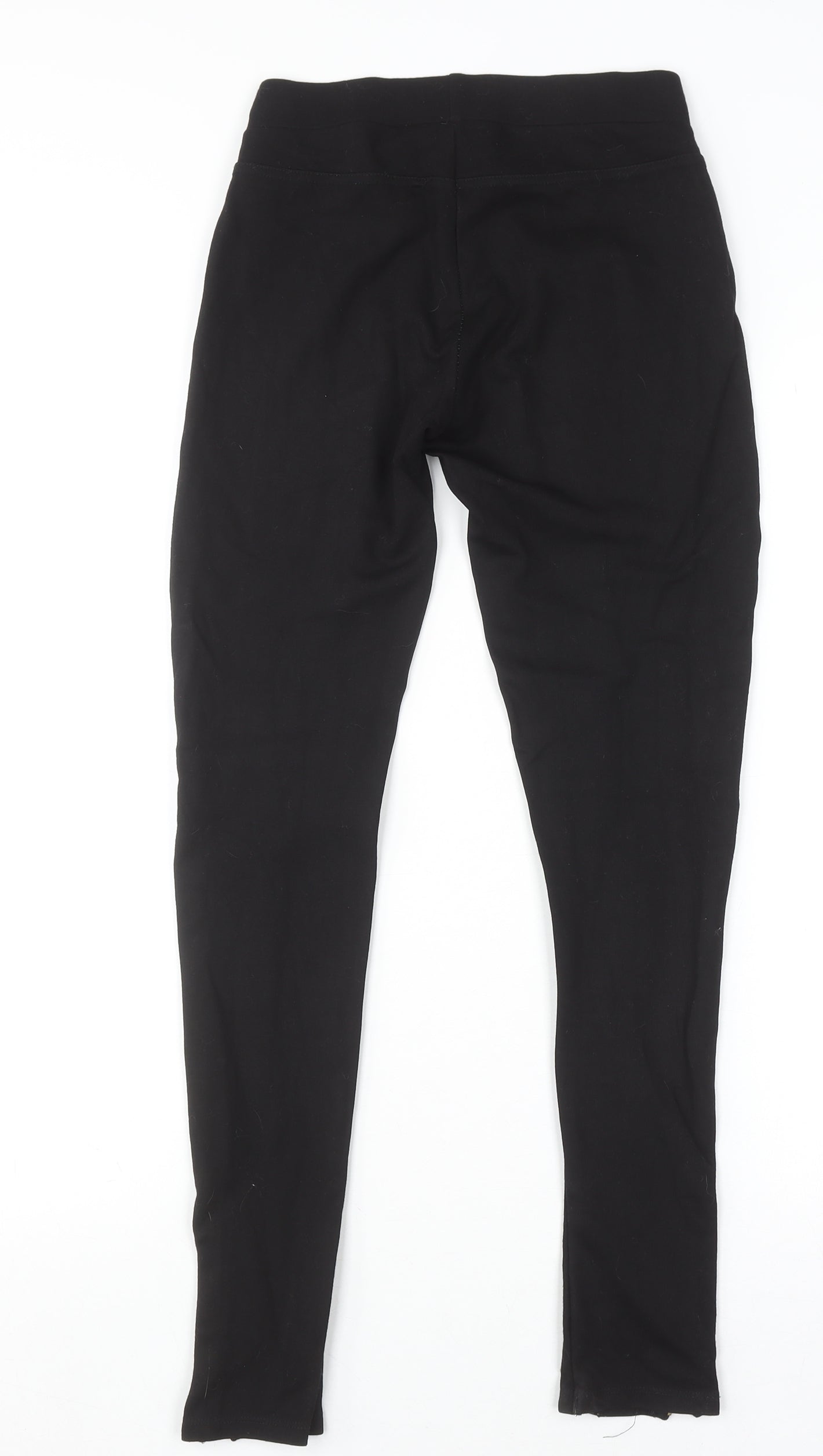 Pull & Bear Women's Black Stretch Zip Jeggings Size S