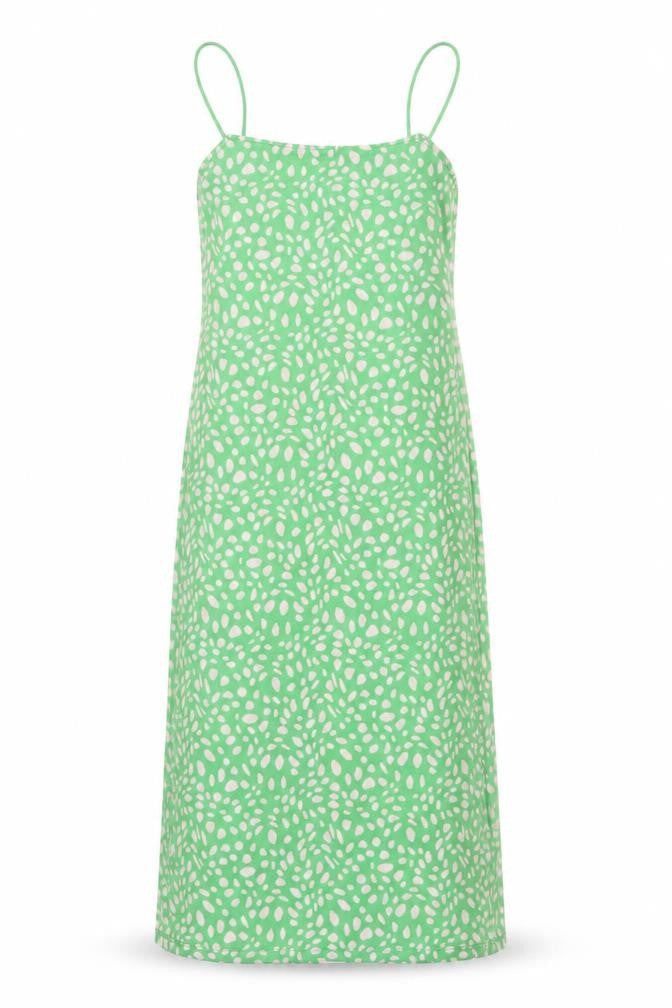 ZARA Women Green Geometric Slip Midi Dress Size 8