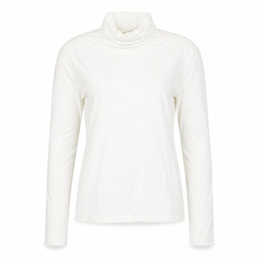 H&M Divided Women White Roll Neck Long Sleeve Basic Top M
