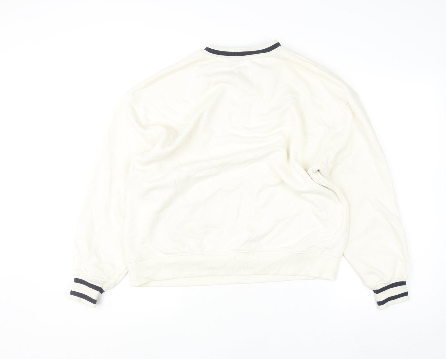 Dunnes Men Ivory Crew Neck Pullover Sweatshirt Size S New York City Print