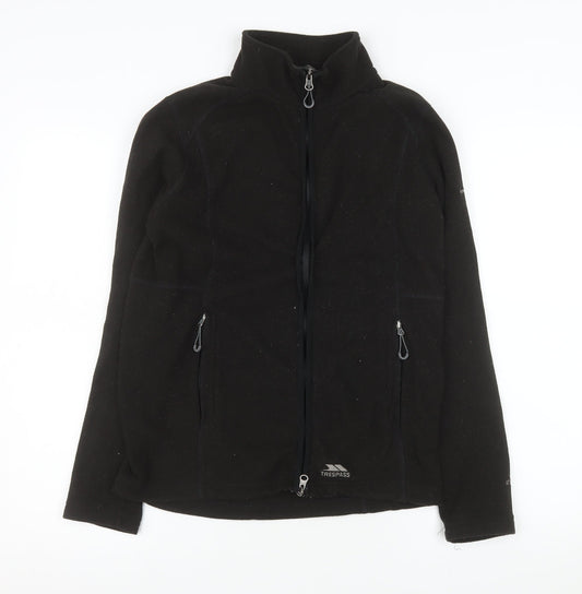 Trespass Women's Black Fleece Full Zip Jacket Size 10