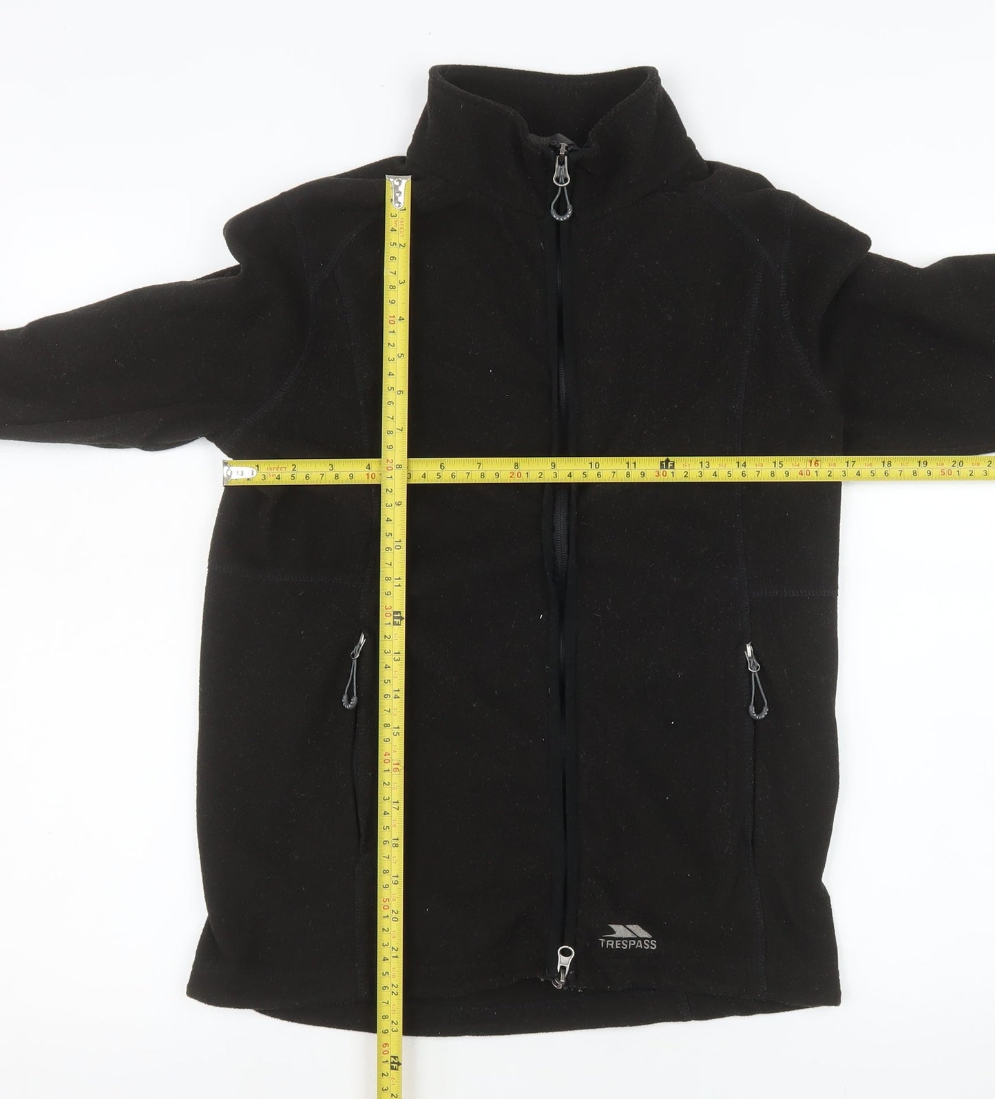 Trespass Women's Black Fleece Full Zip Jacket Size 10