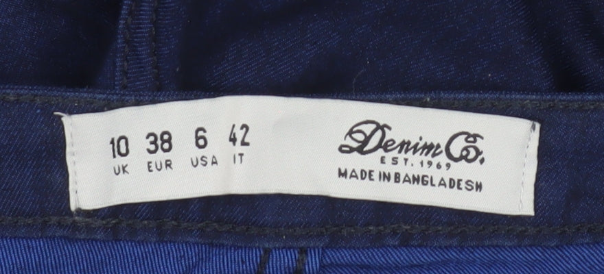 Denim Co. Womens Blue Mid Rise Skinny Stretch Jeans Size 10