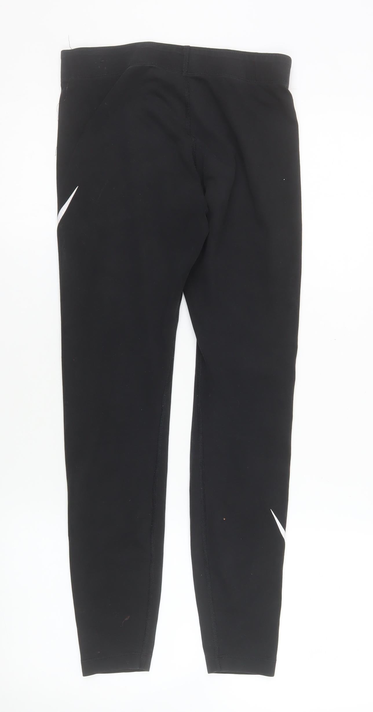 Nike Women's Black Slim Fit Cotton Blend Active Leggings Size S