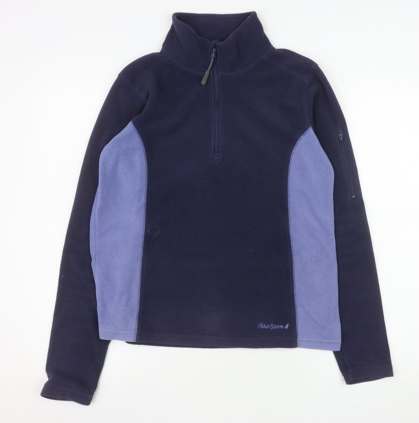 Peter Storm Women's Navy Fleece Pullover Sweatshirt Size 12