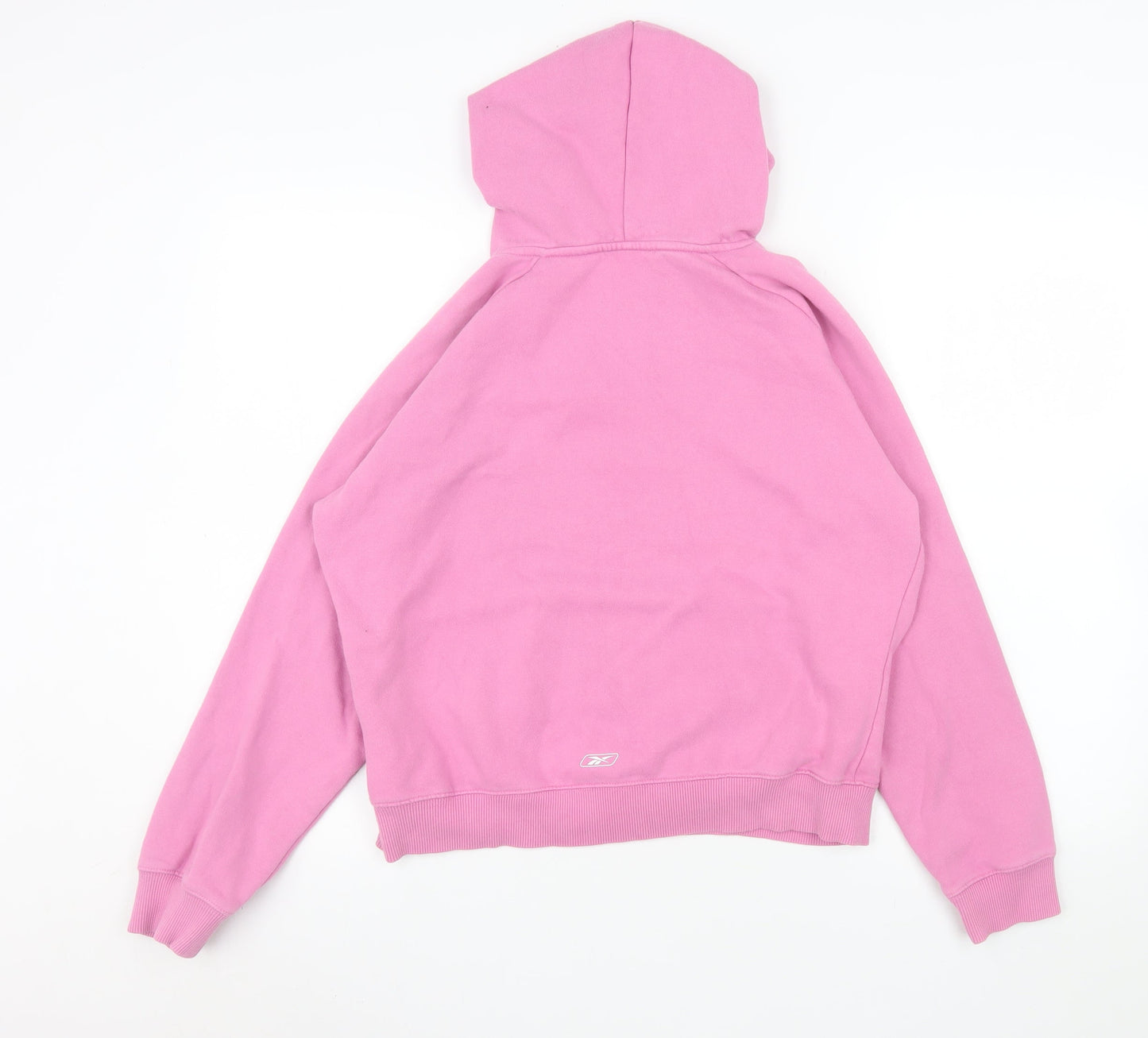 Reebok Womens Pink Hoodie Size 16 XL Pullover Cotton Blend