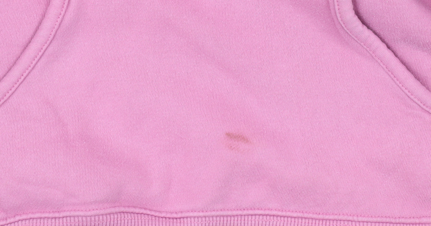 Reebok Womens Pink Hoodie Size 16 XL Pullover Cotton Blend