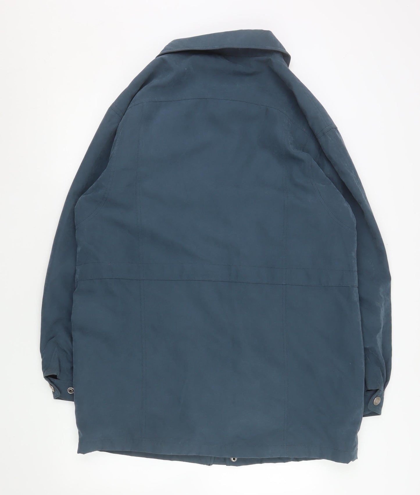 Saxon Women’s Blue Mid-Length Parka Jacket M Waterproof Lined