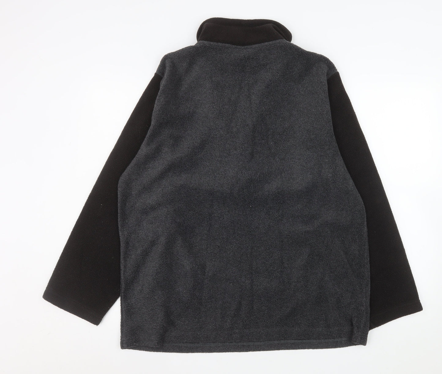 Ann Taylor Loft Unisex Grey Fleece 1/4 Zip Pullover Sweatshirt L