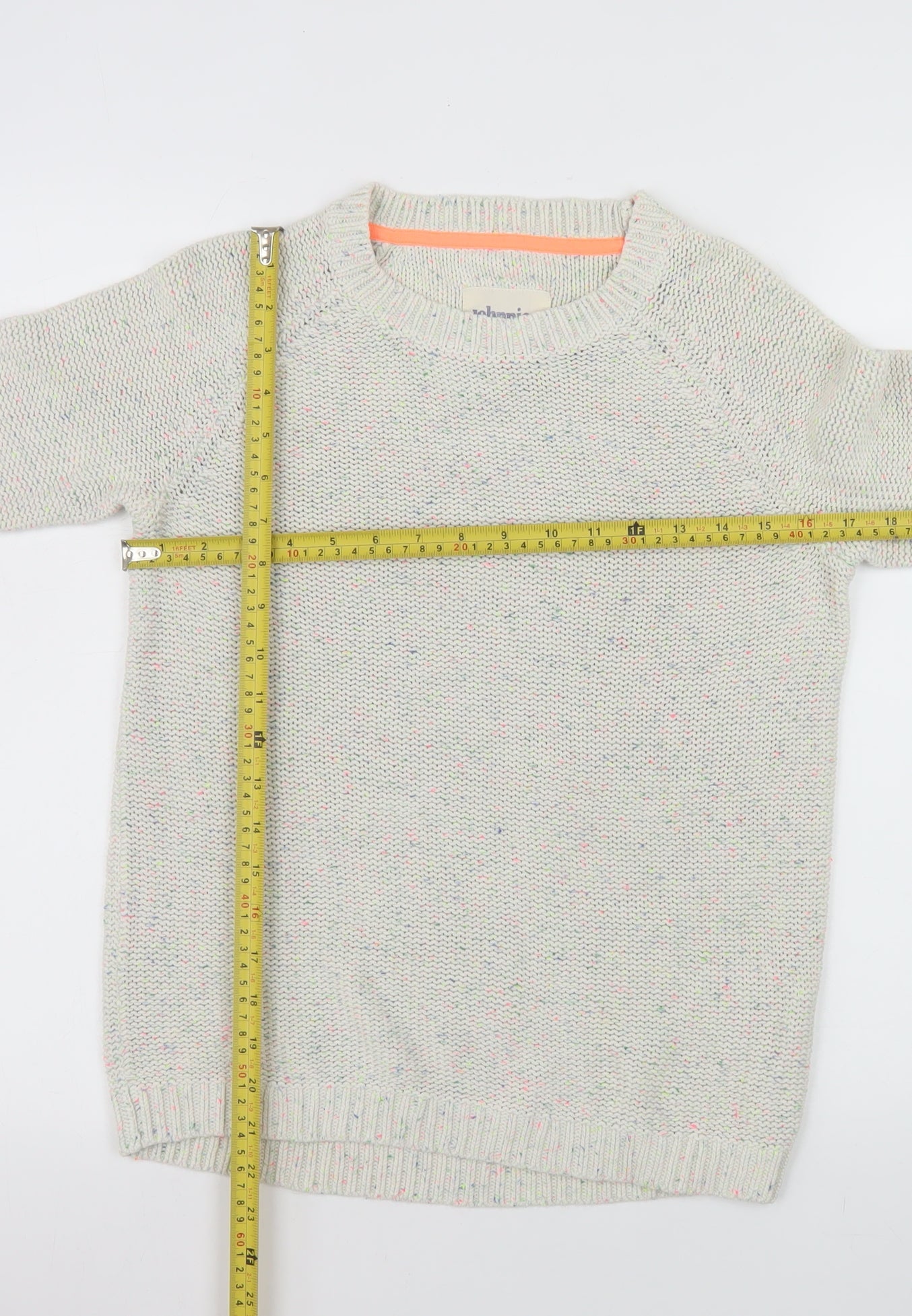 Johnnie b Boys Ivory Knit Crew Neck Pullover Jumper 15-16 Years