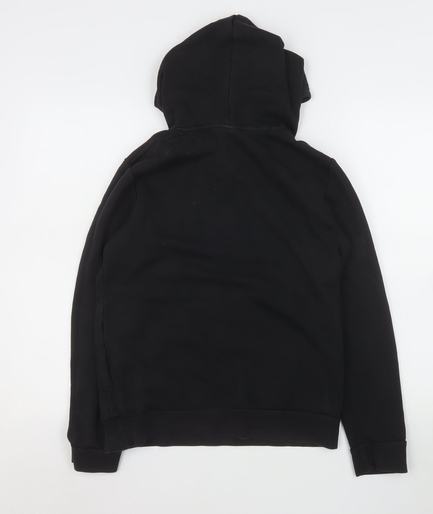 Adidas Womens Black Pullover Hoodie Size S 8-10 Cotton Blend