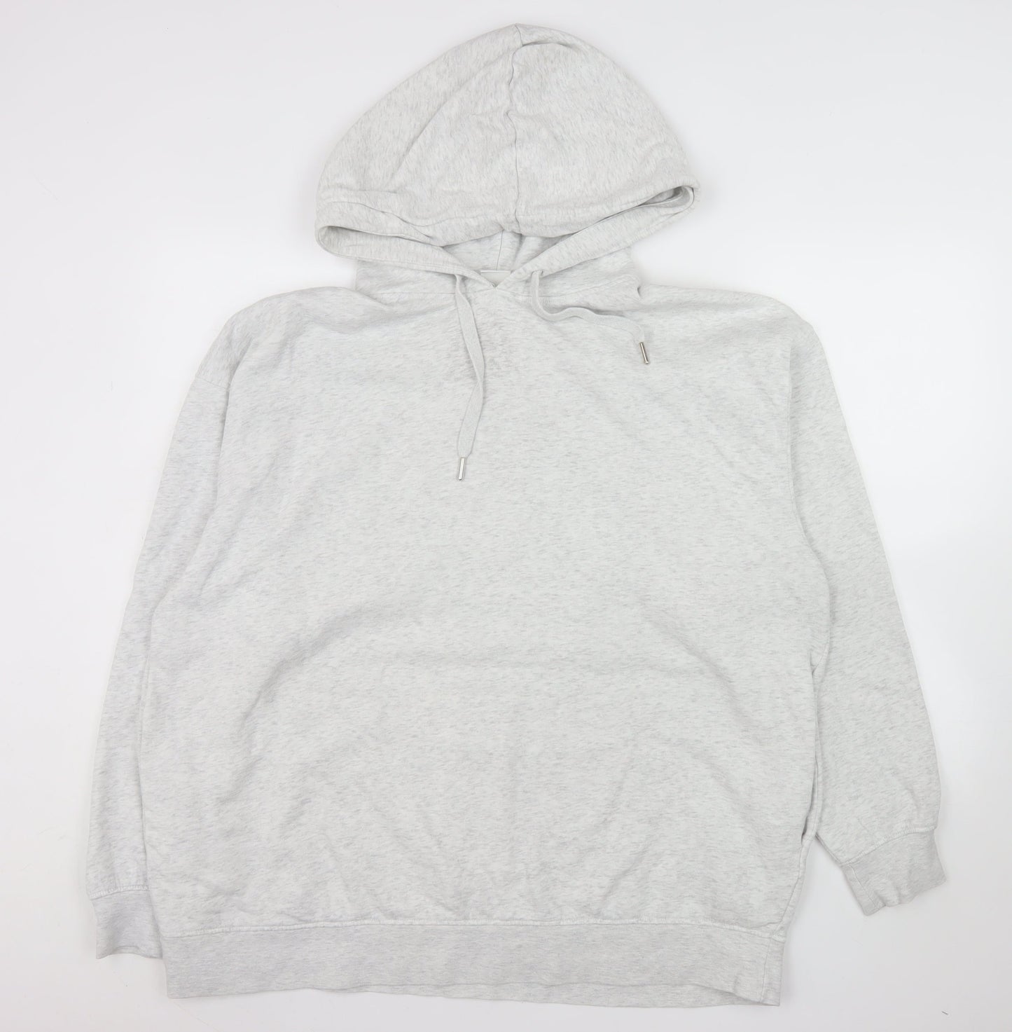 H&M Men’s Grey Pullover Hoodie Size M Casual Cotton Blend