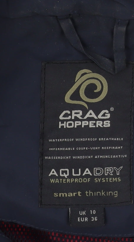Craghoppers Women's Red Waterproof Hooded Rain Jacket UK 10