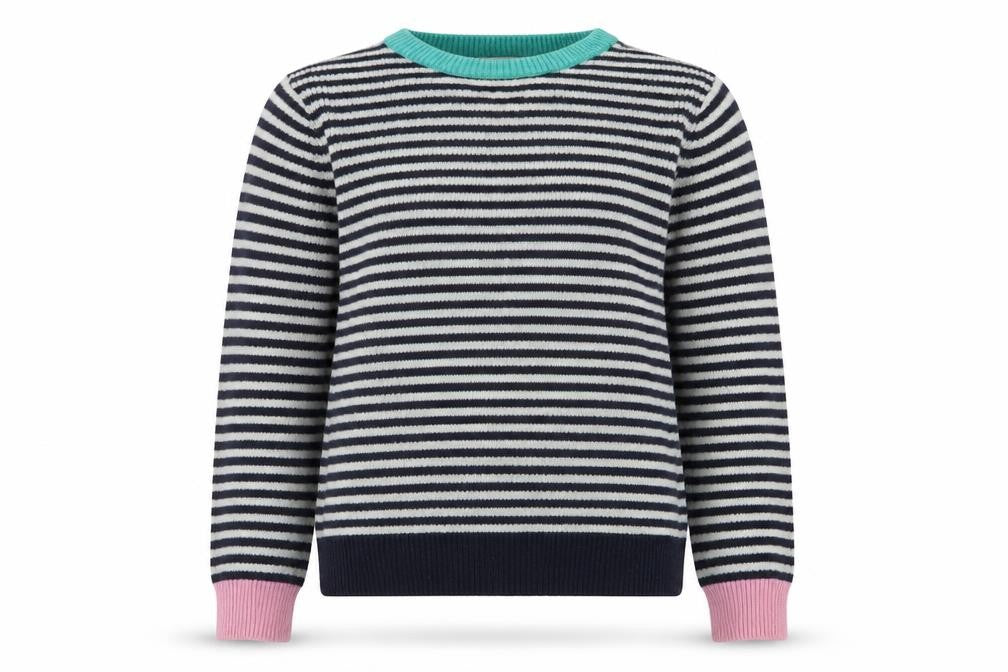 Marks and Spencer Women’s Multicoloured Striped Wool Blend Jumper Size 6