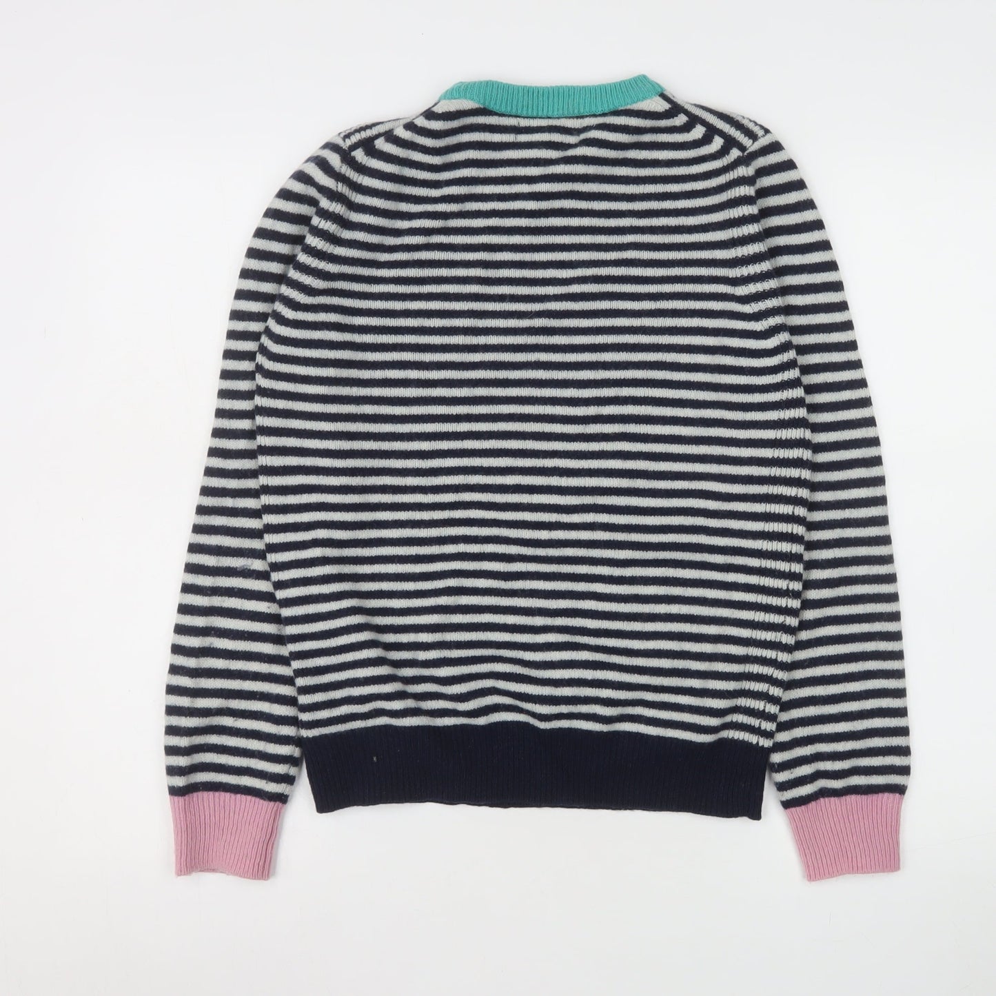 Marks and Spencer Women’s Multicoloured Striped Wool Blend Jumper Size 6