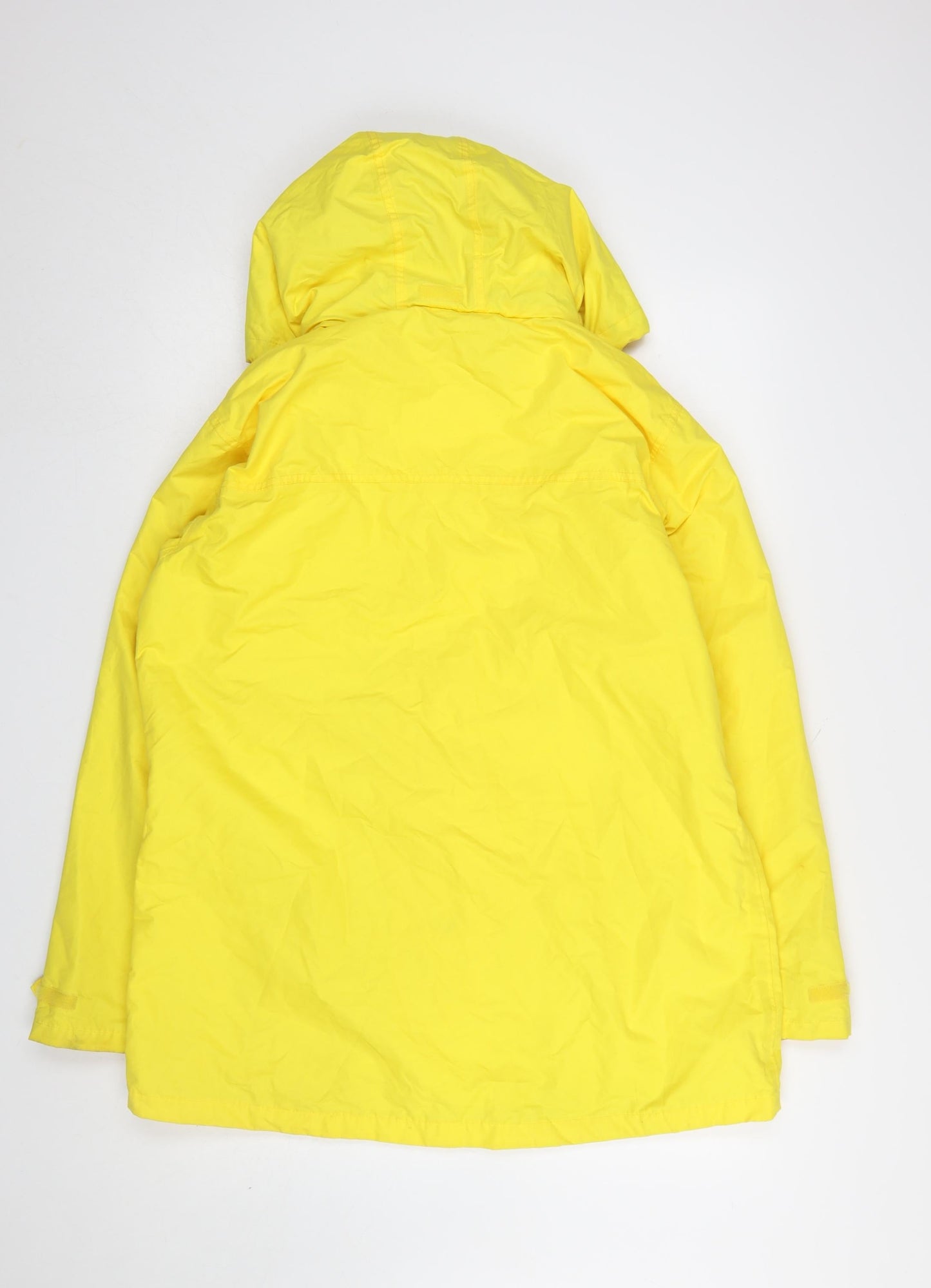 Lighthouse Womens Yellow Waterproof Rain Coat Jacket Size 16 Hooded