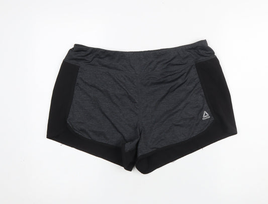 Reebok Women Grey Athletic Running Shorts XL