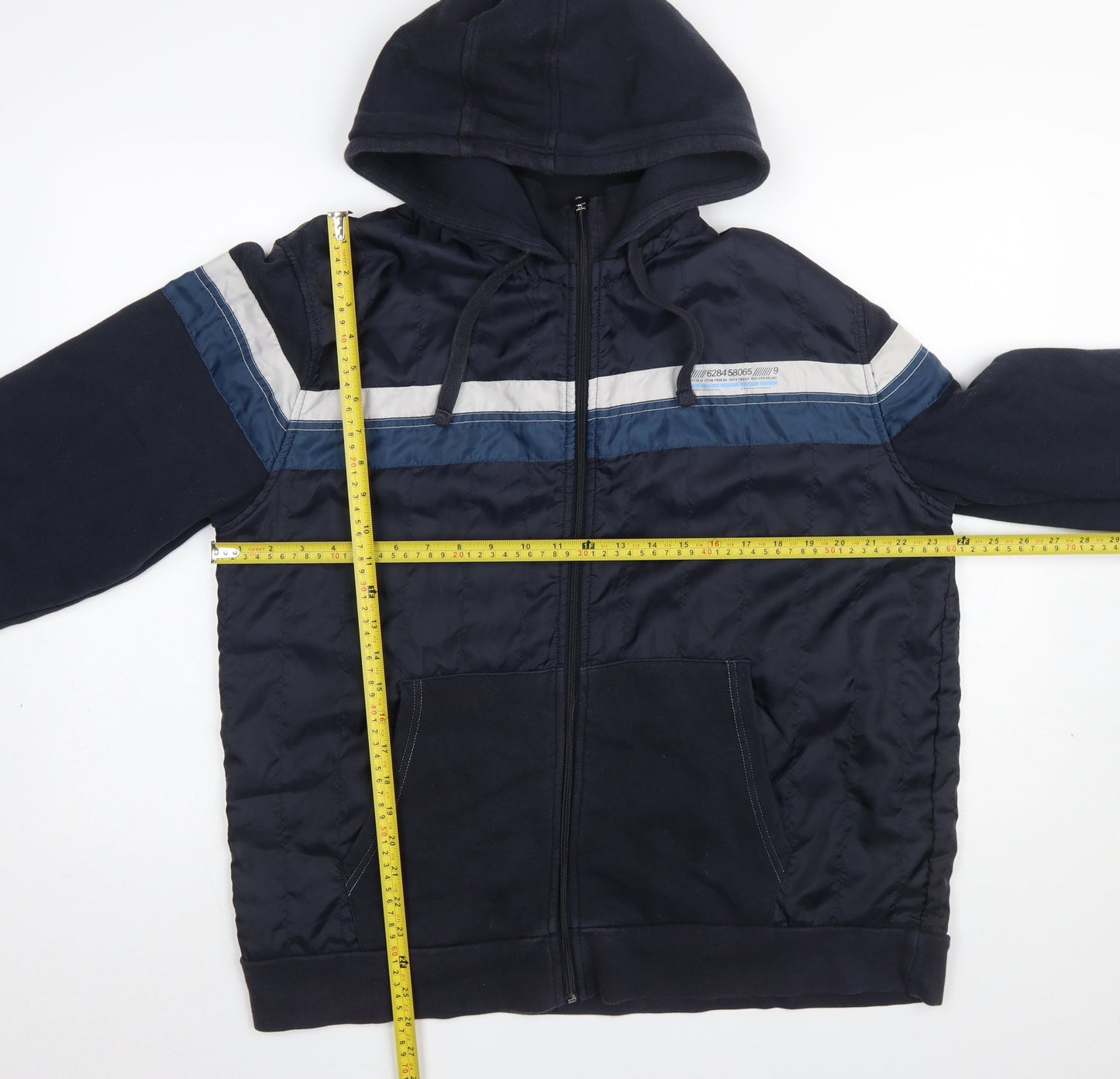 Next Men's Blue XL Full Zip Hooded Casual Jacket