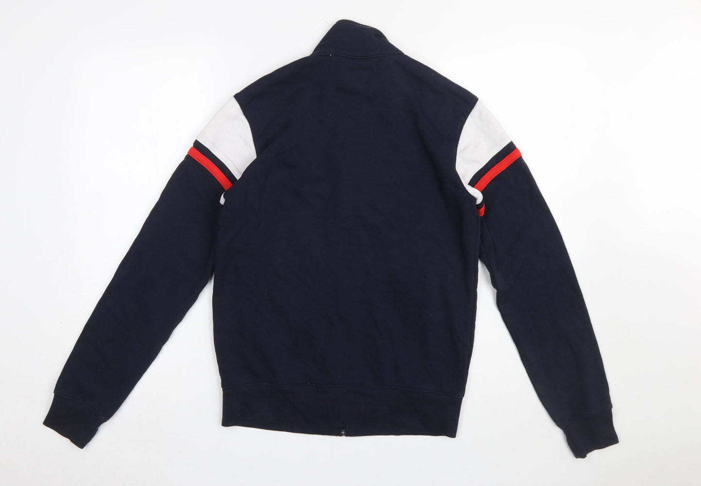 Champion Men's Blue Full Zip Sweatshirt Small Logo Sports Top
