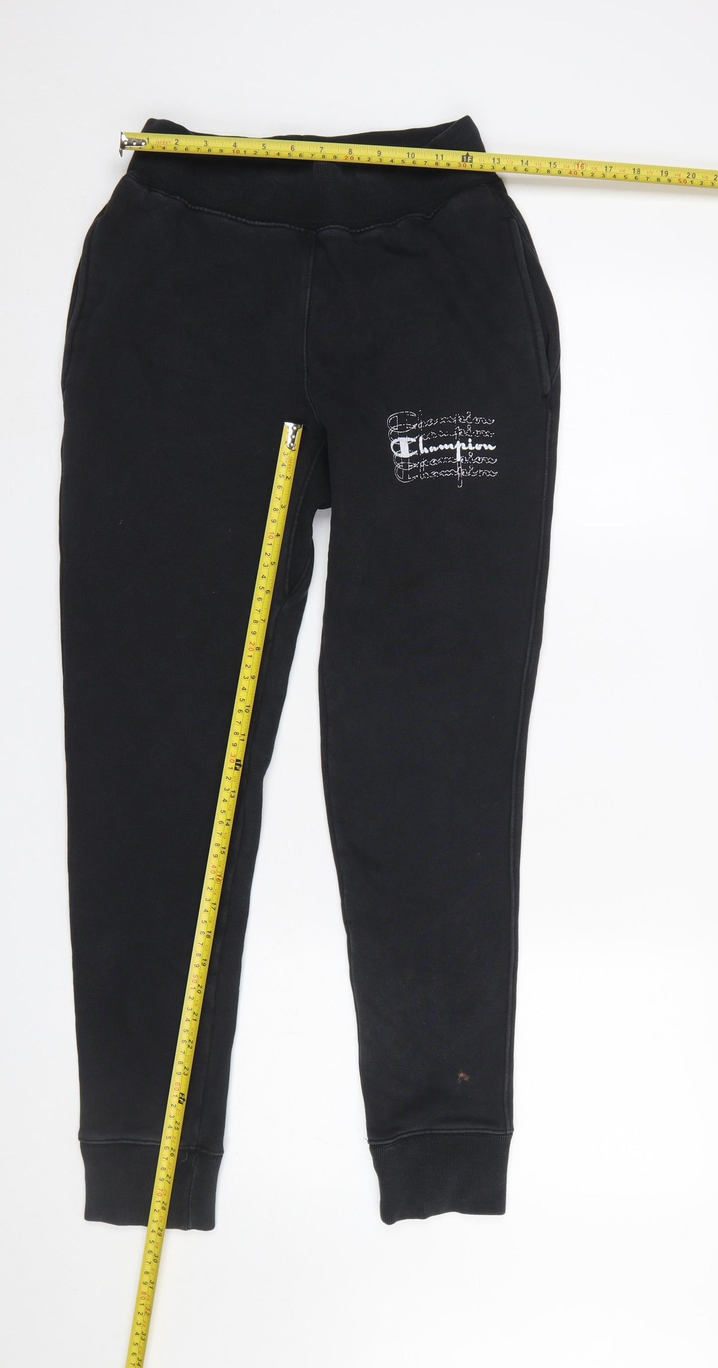 Champion Men's Black Small Reverse Weave Sweatpants Jogger Trousers