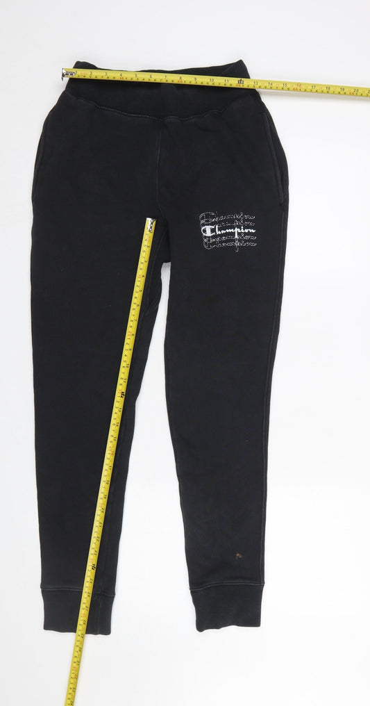 Champion Men's Black Small Reverse Weave Sweatpants Jogger Trousers