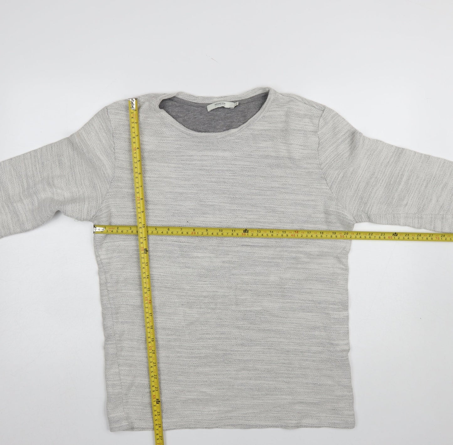 Jack & Jones Men's Grey Knit Pullover Sweatshirt L