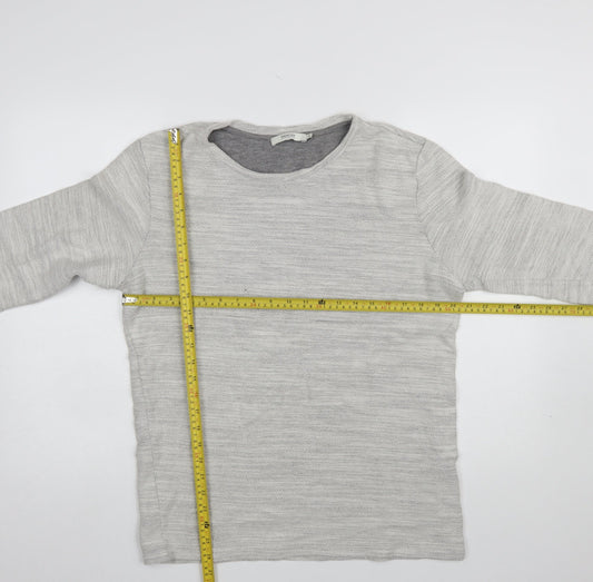 Jack & Jones Men's Grey Knit Pullover Sweatshirt L