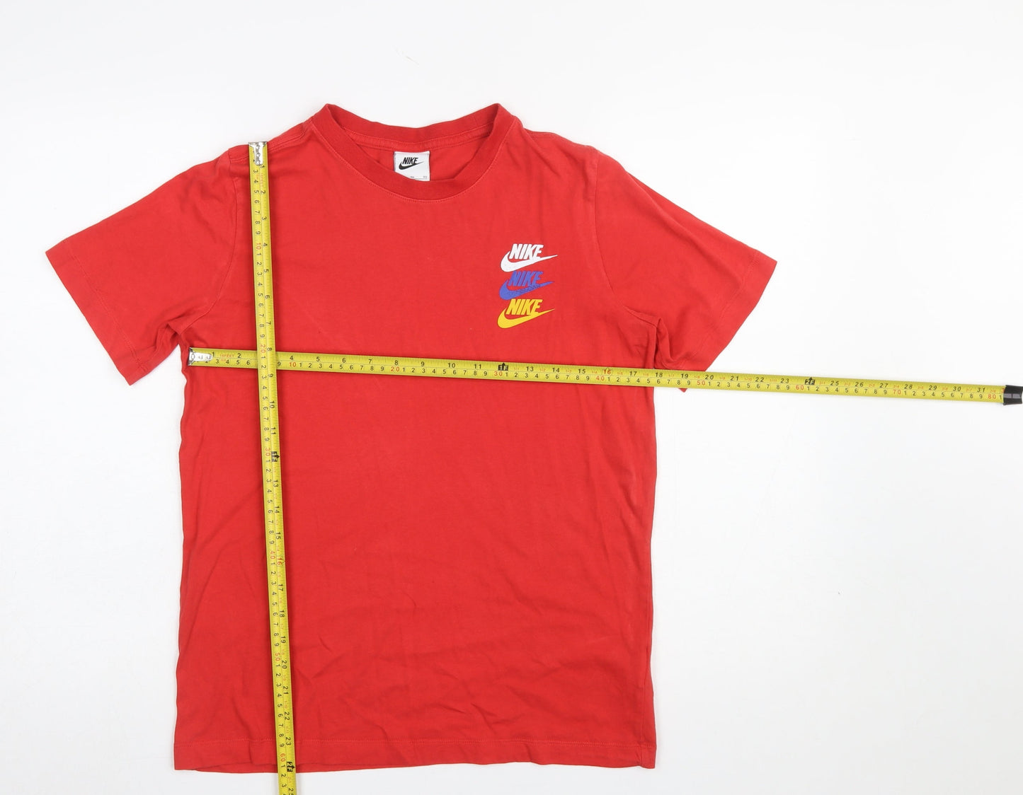 Nike Boys Red XL Graphic Logo Sports T-Shirt