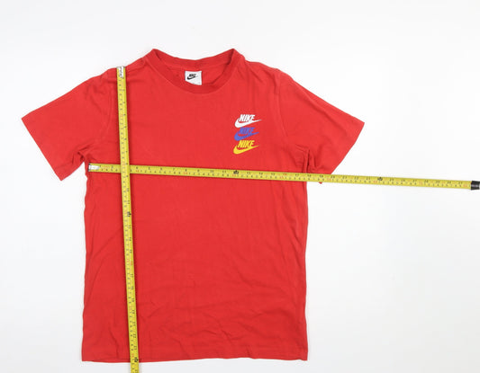 Nike Boys Red XL Graphic Logo Sports T-Shirt