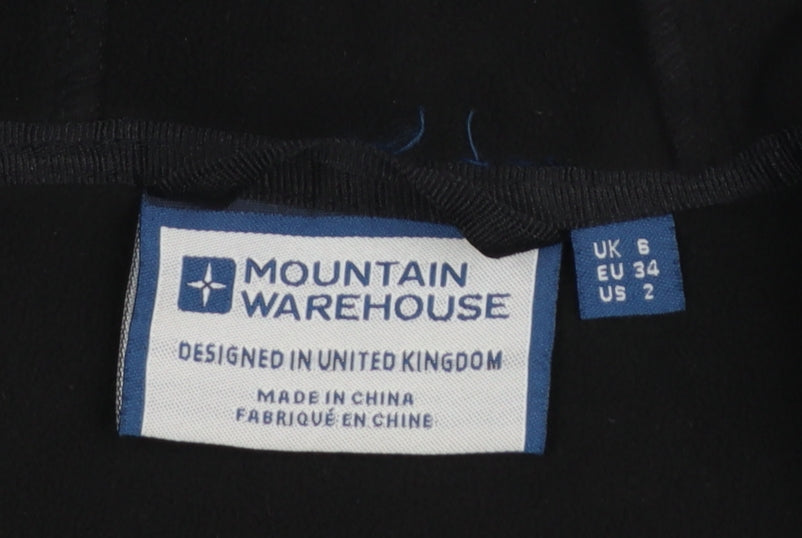 Mountain Warehouse Women's Black Softshell Hooded Jacket Size 6