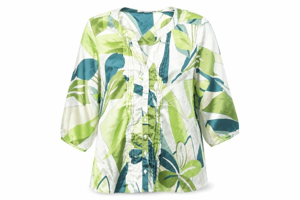 Front view of Gerard Women's Multicoloured Floral Tunic Blouse, size 12