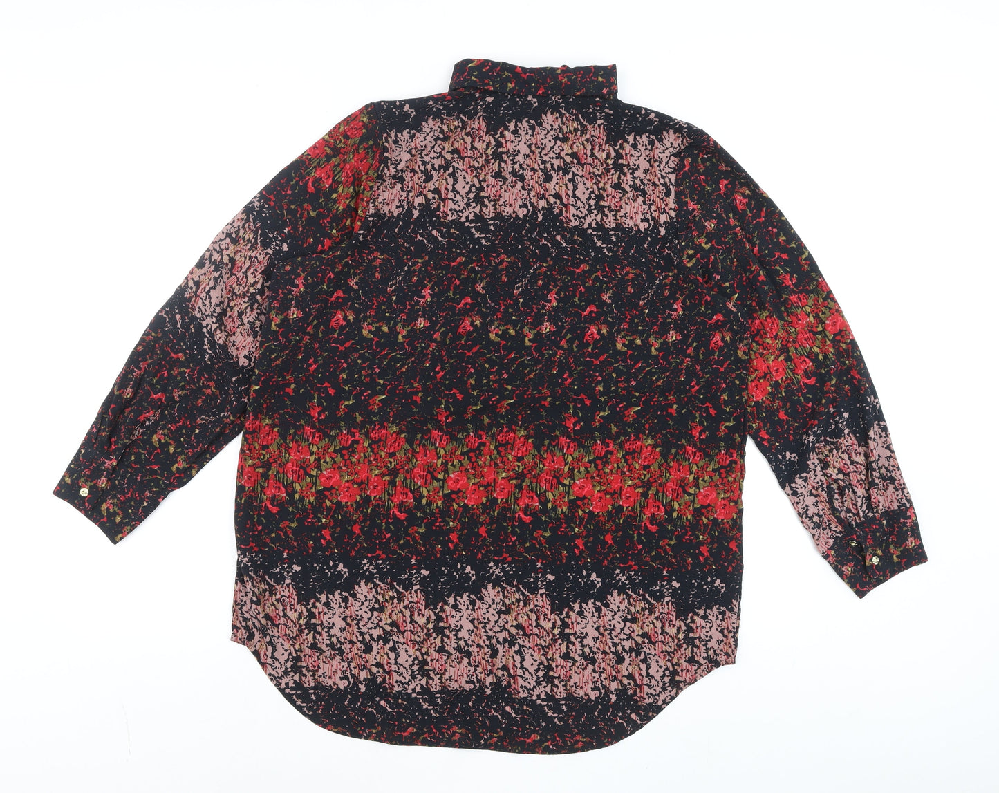 NEXT Womens Multicoloured Floral Button-Up Long Sleeve Shirt UK 12