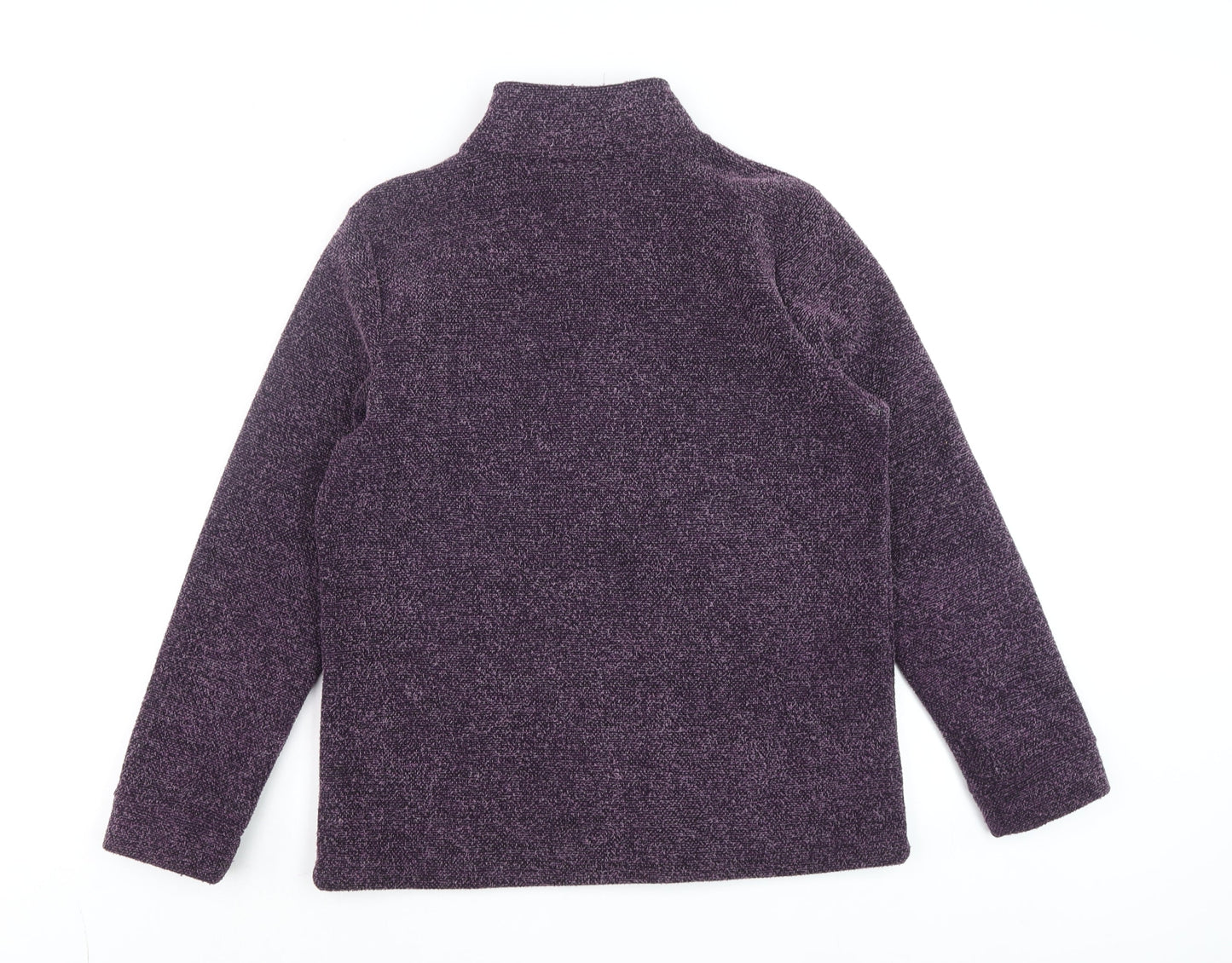 Marks and Spencer Women's Purple Classic Fleece Jacket Size 10