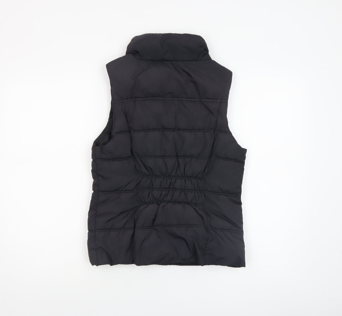 Gap Women's Black Puffer Quilted Sleeveless Waistcoat Size S
