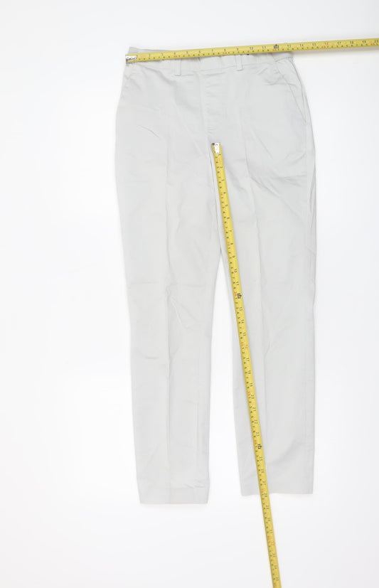 Dunnes Women's Beige Chino Trousers Size 8 Cotton Blend