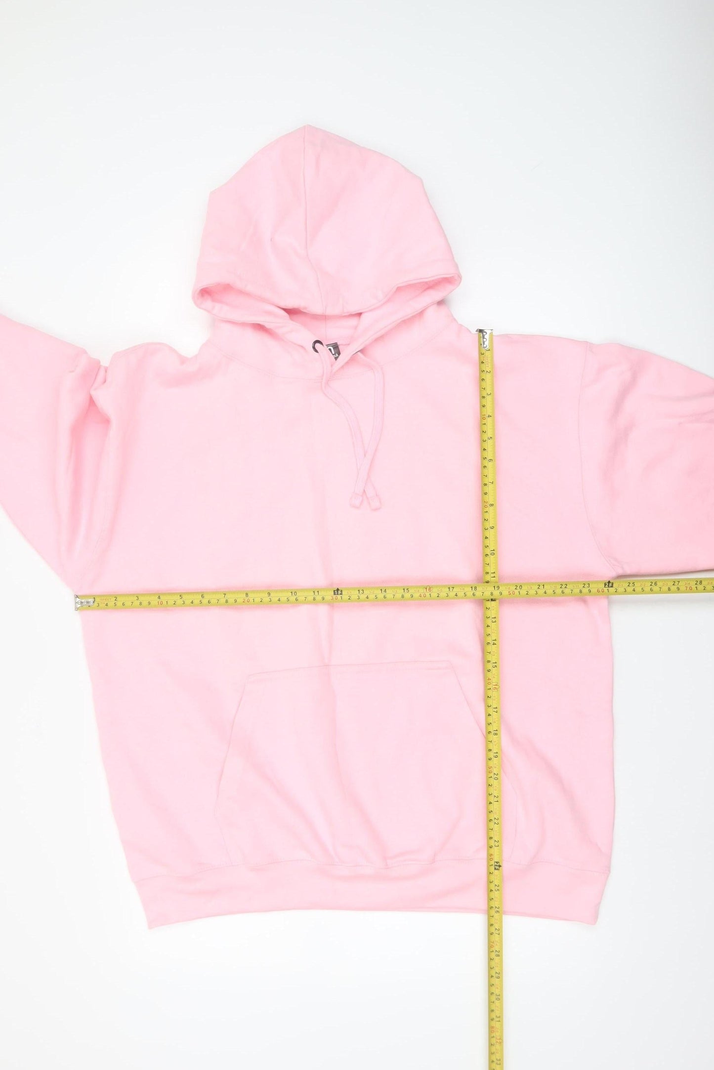 d&hhoodiesuk Men's Pink XL Pullover Hoodie Fleece Long Sleeve