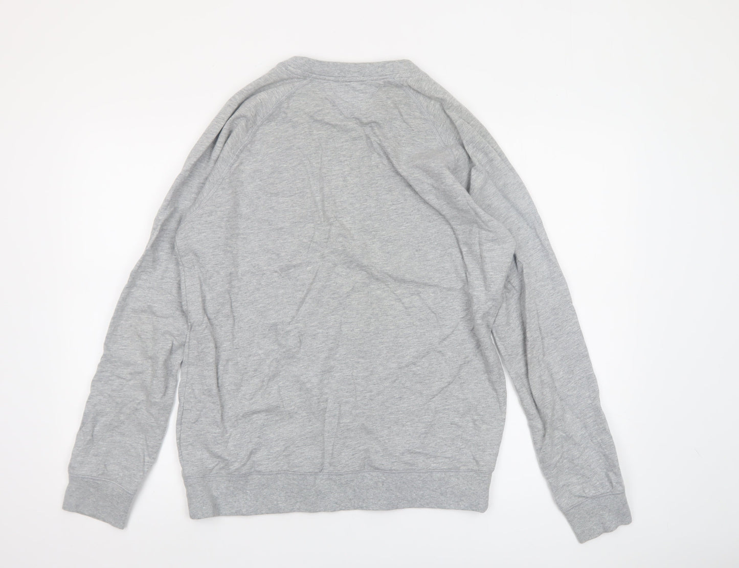 Tommy Hilfiger Men's Grey Crew Neck Cotton Sweatshirt M