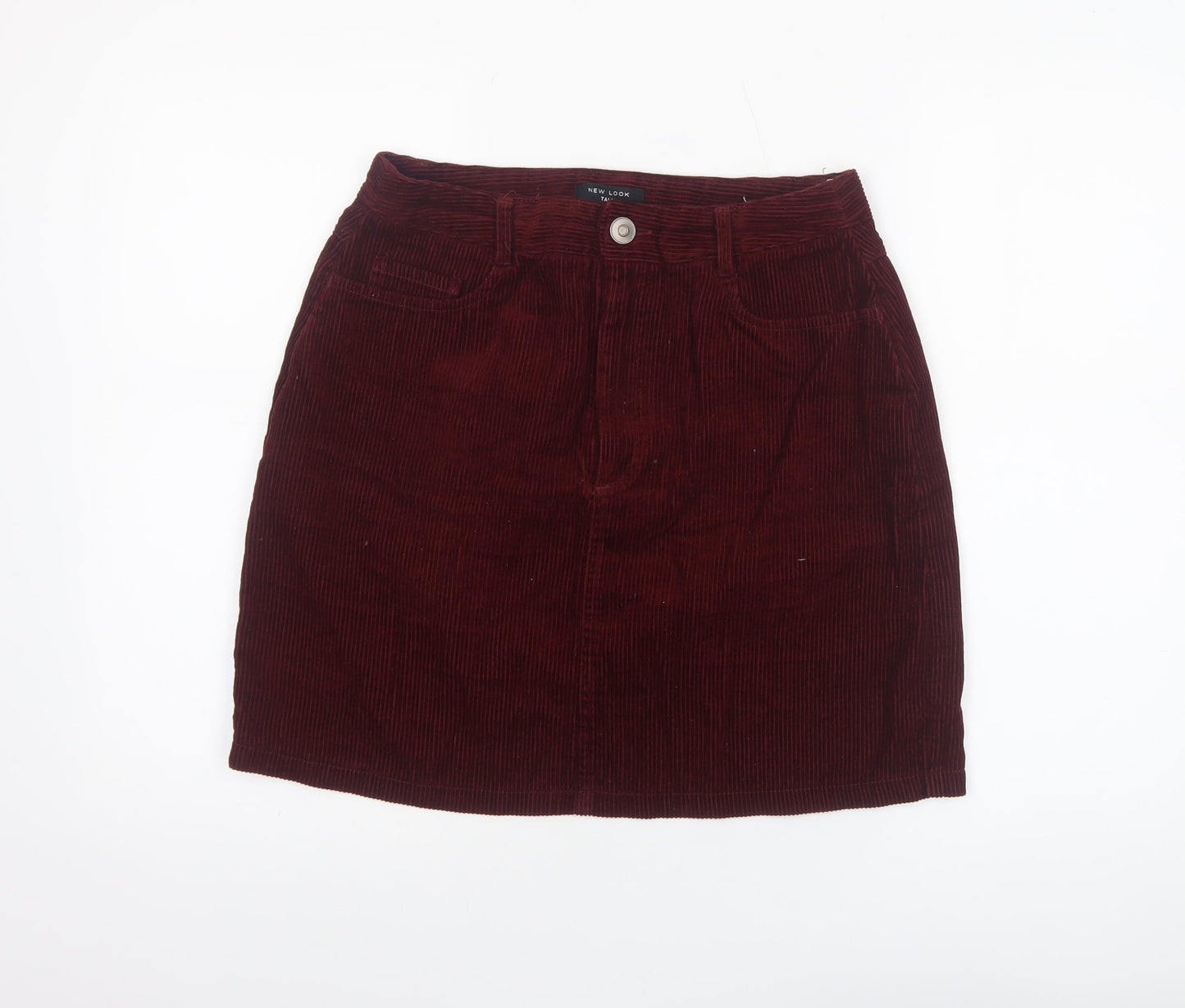 New Look Women’s Brown Corduroy Short Skirt Size 10 Tall