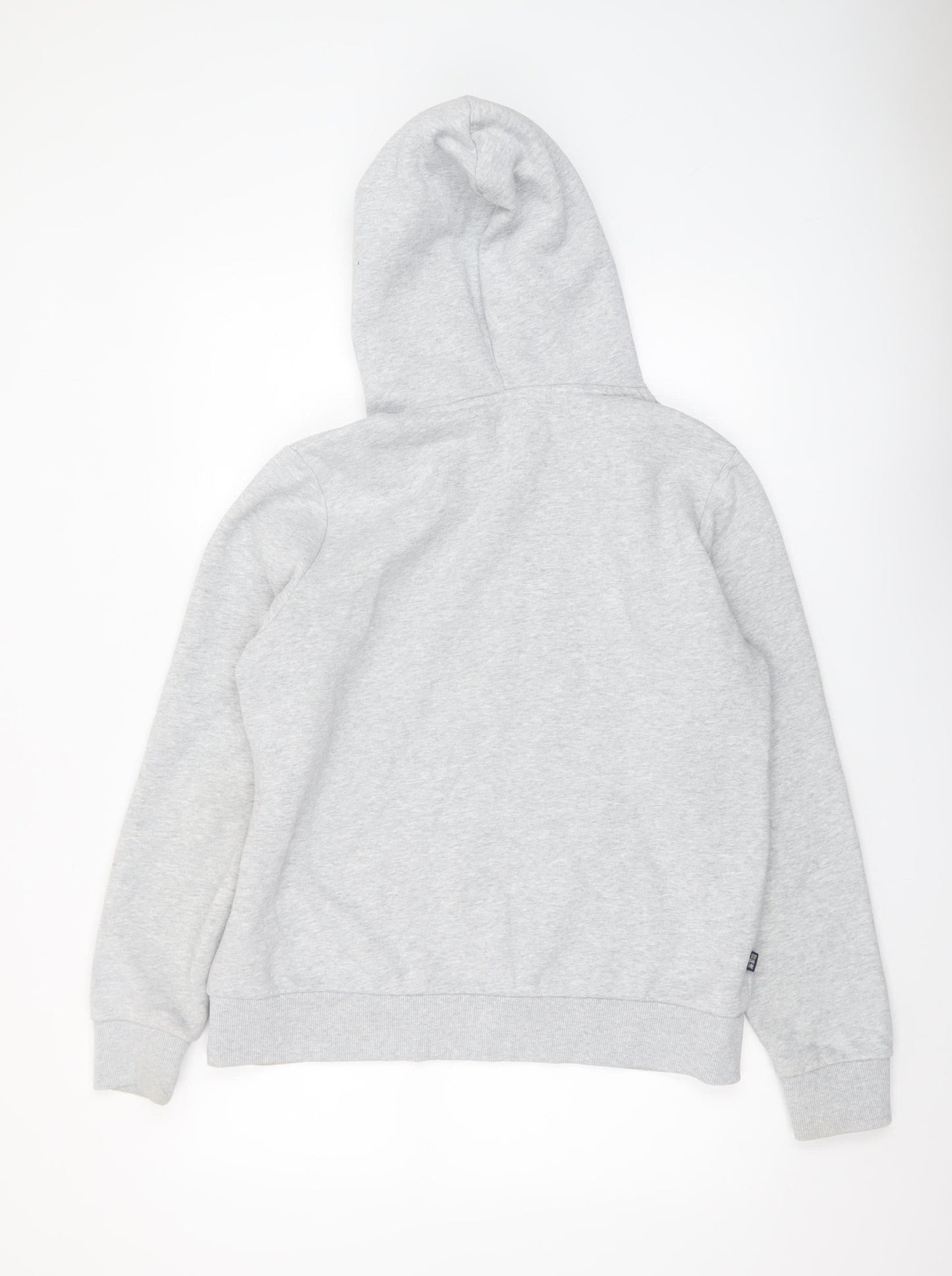 Superdry Women's Grey Pullover Hoodie Size 14 UK Cotton Blend Casual