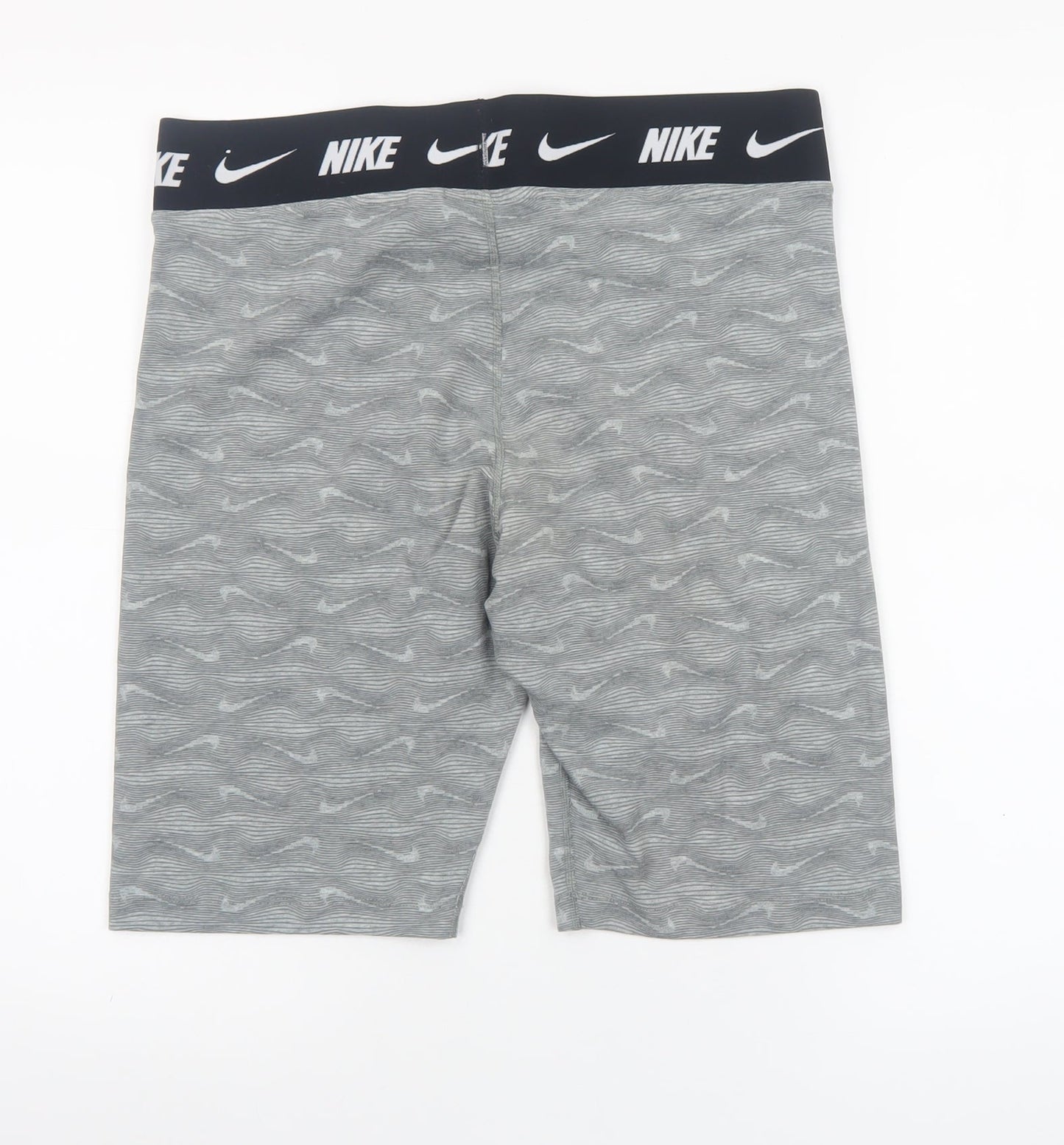 Nike Womens Grey Tight Fit Biker Shorts XL Cotton Blend Activewear