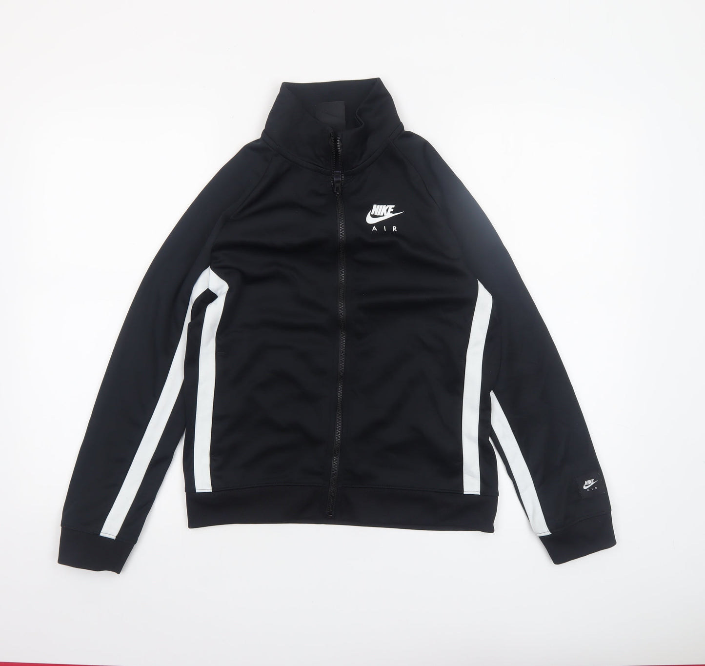 Nike Boys Black Track Jacket L 147-158cm Full Zip Activewear Top