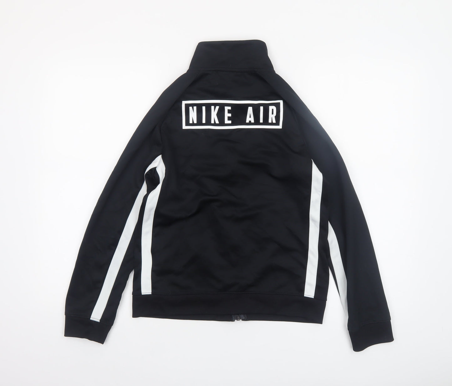Nike Boys Black Track Jacket L 147-158cm Full Zip Activewear Top