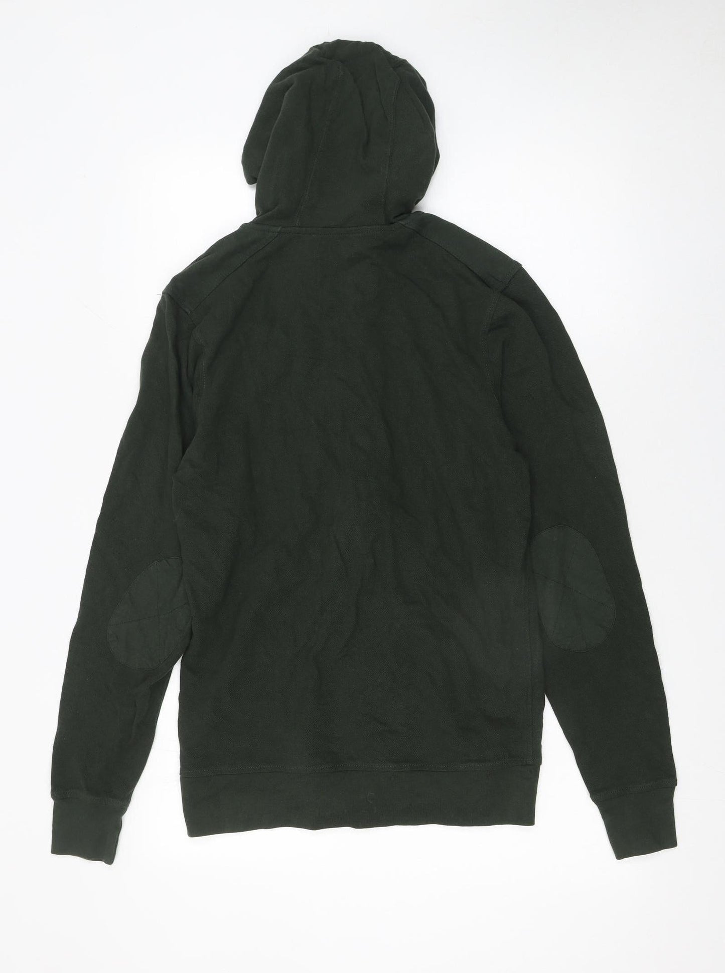 Black Jack Men's Green Full Zip Hoodie Size S Army Style Cotton
