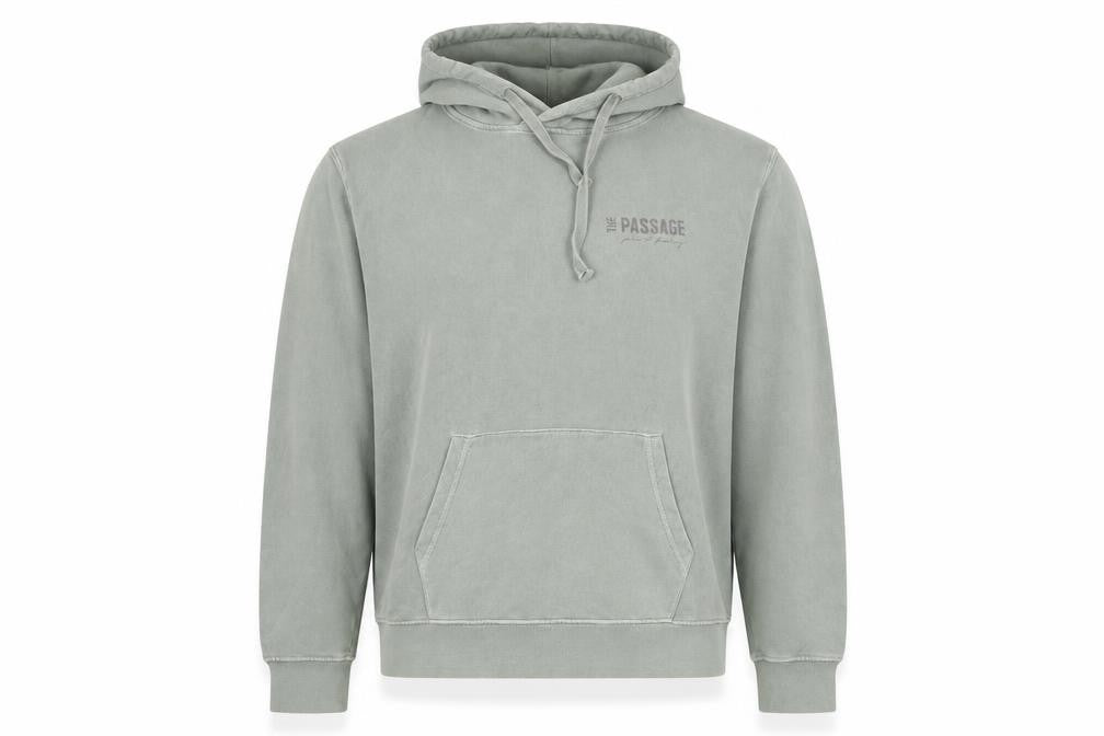 T Name Men's Green Small Pullover Hoodie with Logo Print