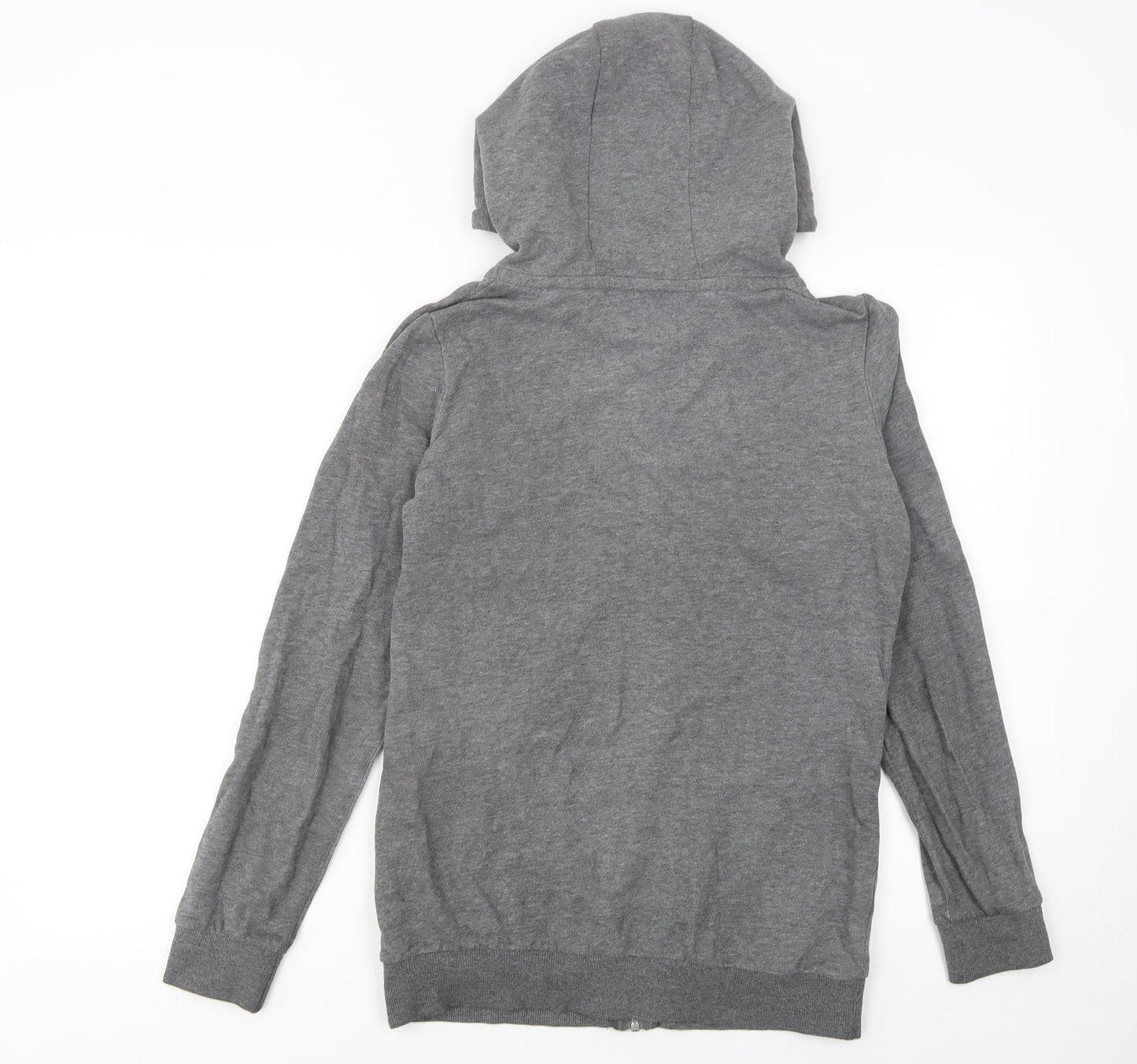 Cluivin Women’s Grey Full Zip Hoodie Size S Cotton Blend Casual