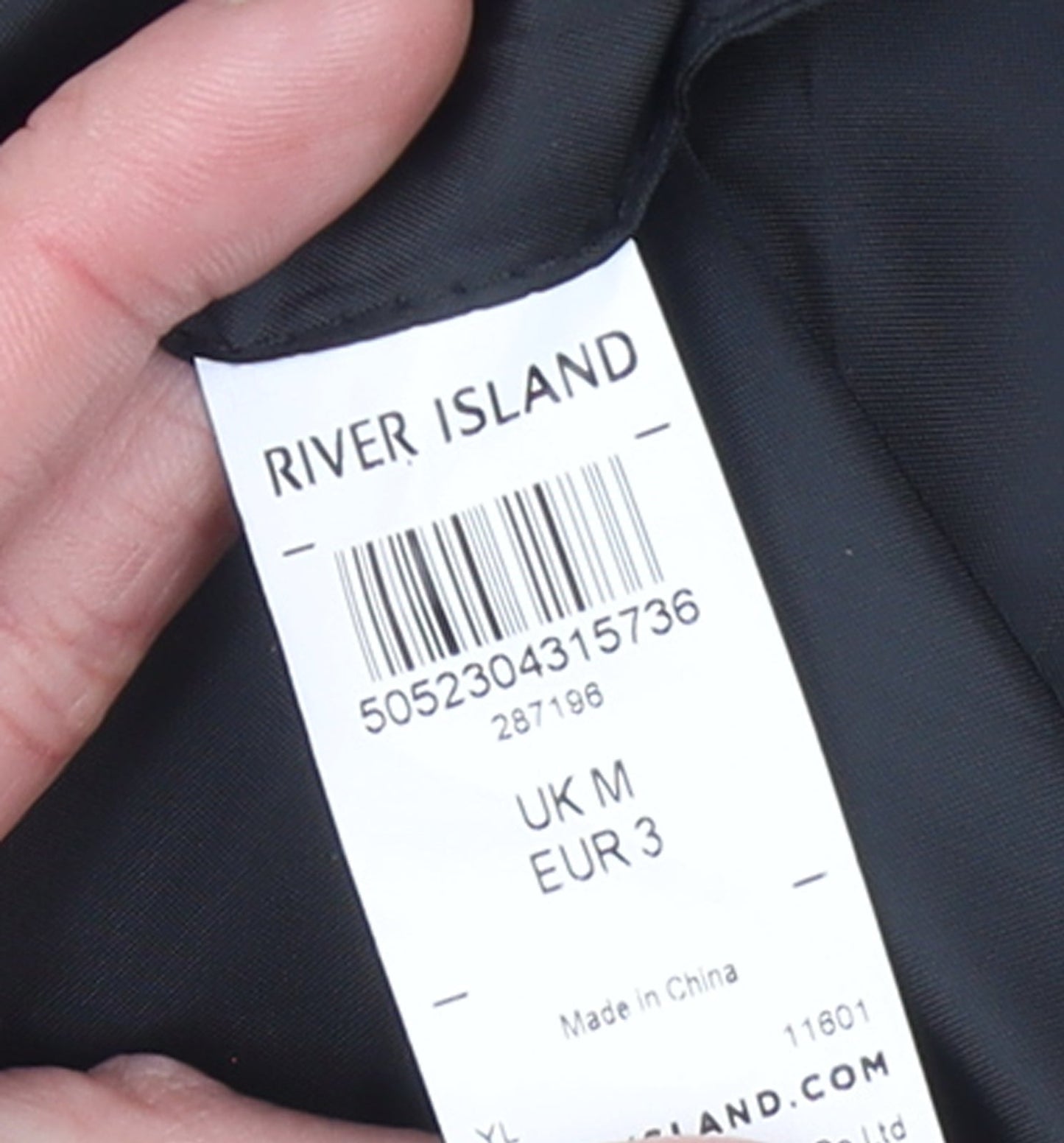 River Island Men's Beige Bomber Jacket M Cotton Nylon Full Zip