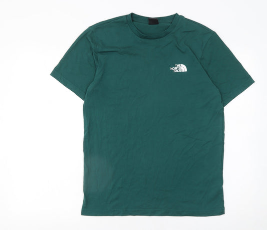 The North Face Men’s Green Small Crew Neck Cotton T-Shirt