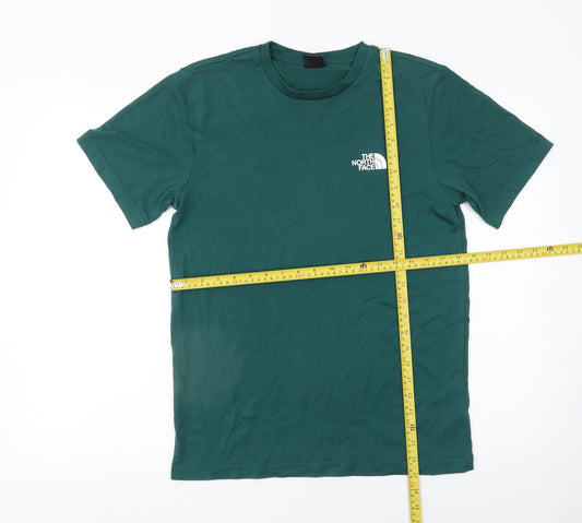 The North Face Men’s Green Small Crew Neck Cotton T-Shirt