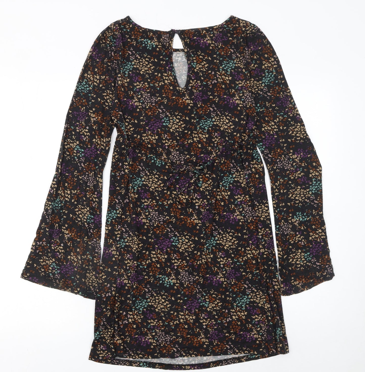 Warehouse Women’s Multicoloured Floral A-Line Dress UK 10